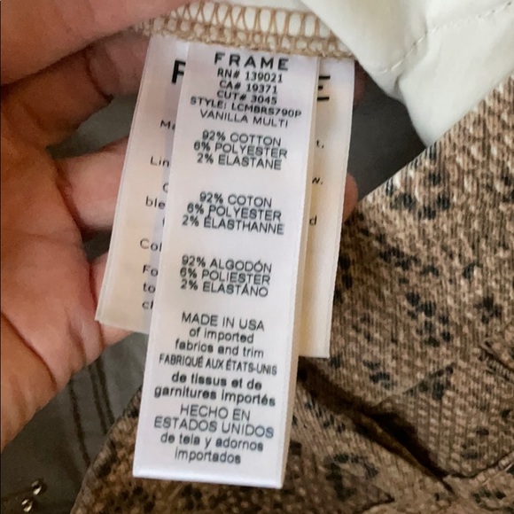 Frame snake print jeans - Picture 4 of 5